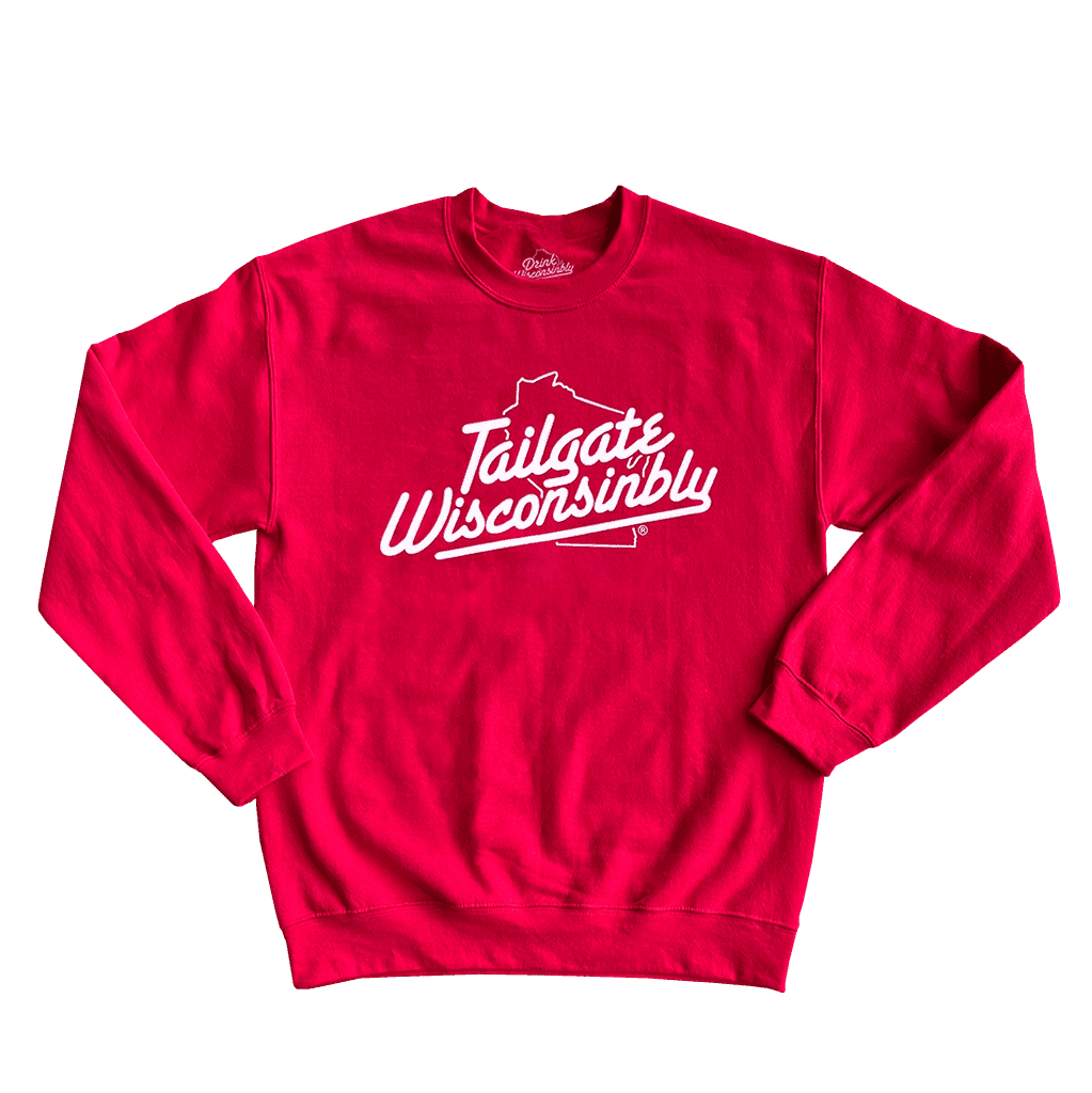 Red Tailgate Wisconsinbly Crewneck