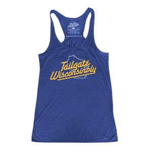 Tailgate Wisconsinbly Women's Racerback Tank Top