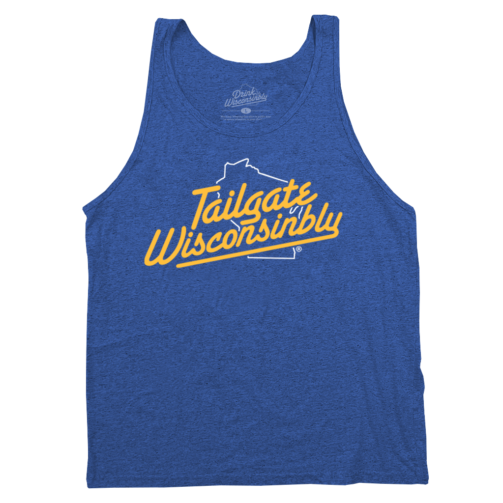 Tailgate Wisconsinbly Royal Blue Tank Top
