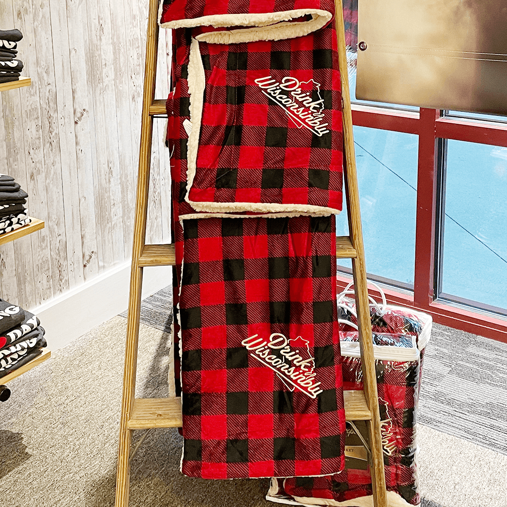 Wisconsin Red Buffalo Blanket